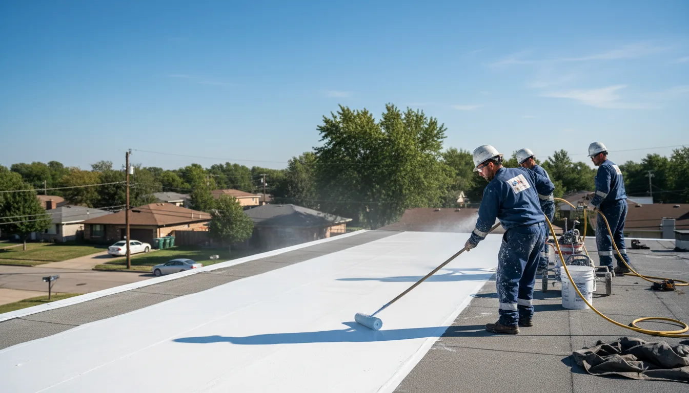 Commercial roof coating in Hoxie, AR near me